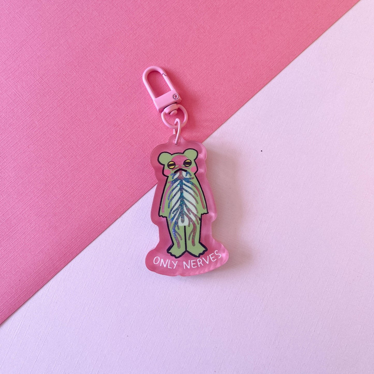 Only Nerves Liquid Shaker Keychain