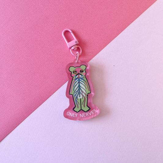 Only Nerves Liquid Shaker Keychain