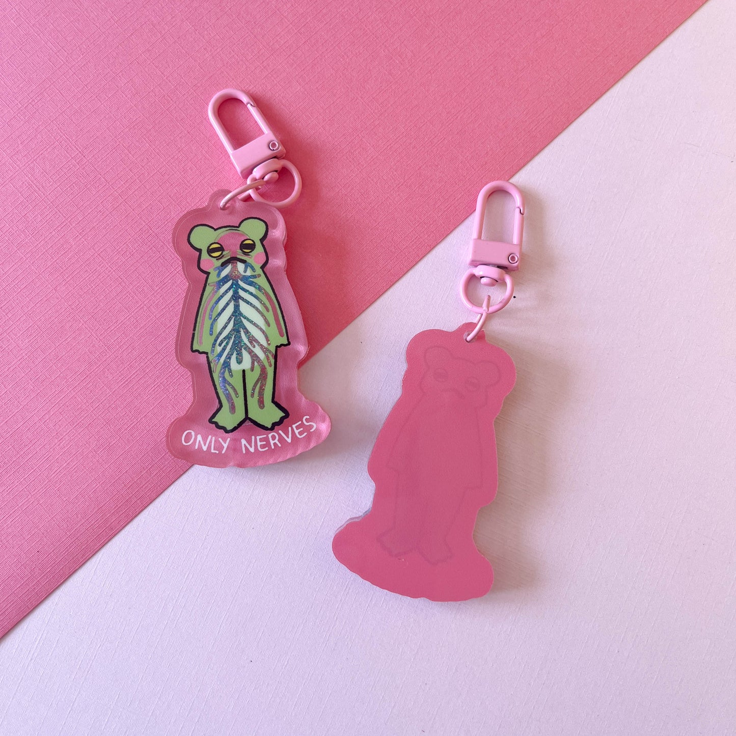 Only Nerves Liquid Shaker Keychain
