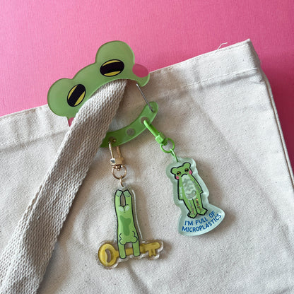 Frog Keychain Carabiner