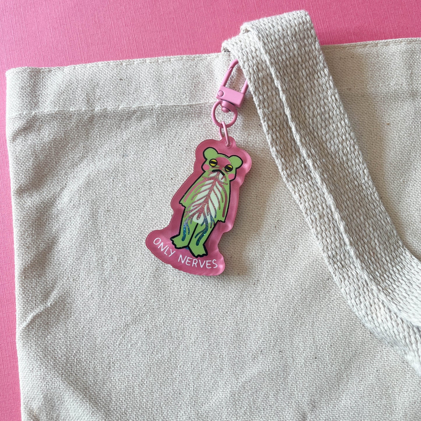 Only Nerves Liquid Shaker Keychain