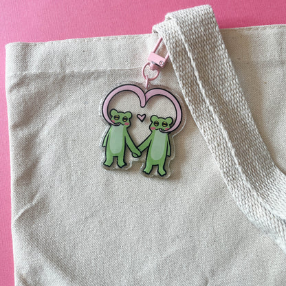 Tongue Heart Keychain