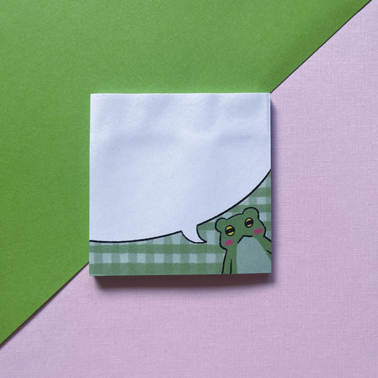 Frog Blurb Green Sticky Note