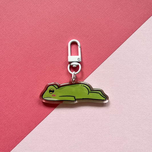 Lazy Frog Keychain