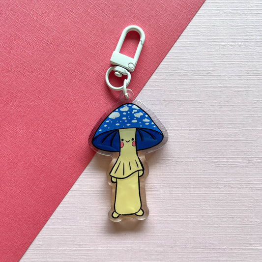 Mushroom Blob Acrylic Keychain