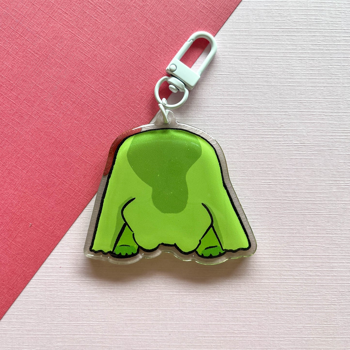 Peek A Boo Frog Butt Keychain