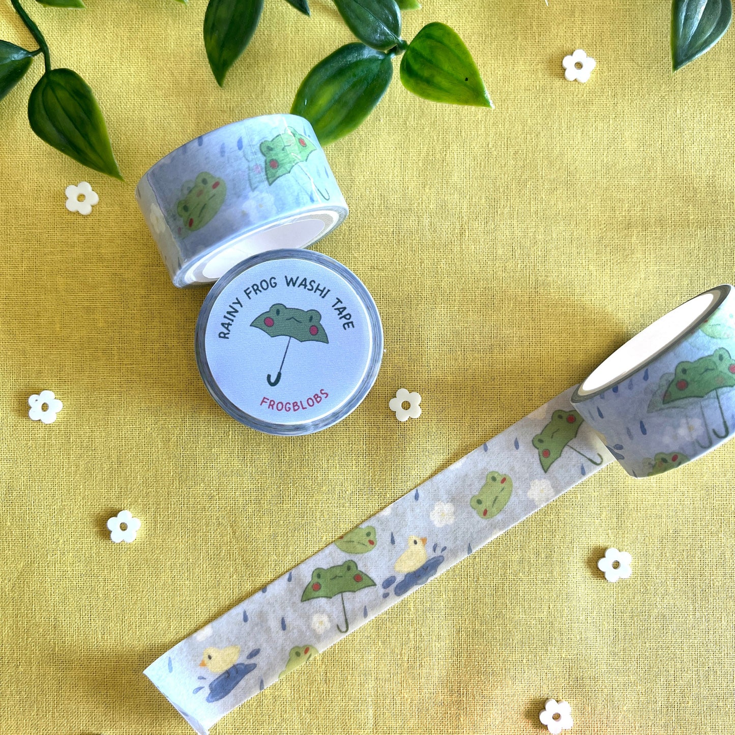 Rainy Frog Washi Tape