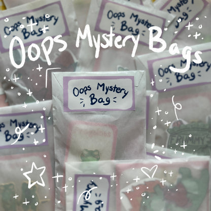 Oops Mystery Bags | B-Grade Stickers | Cute Frog Mystery Grab Bag