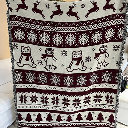 Winter Frog Tapestry Blanket