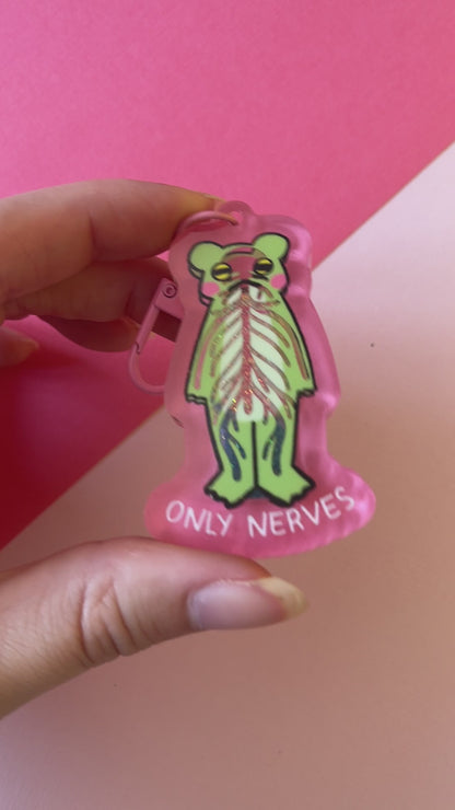 Only Nerves Liquid Shaker Keychain